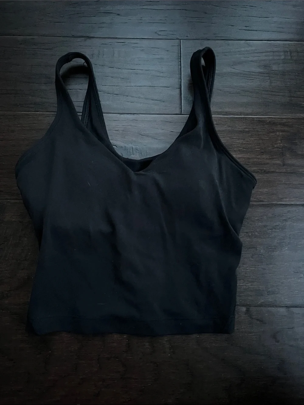 lululemon athletica Black Scoop Neck Performance Tank